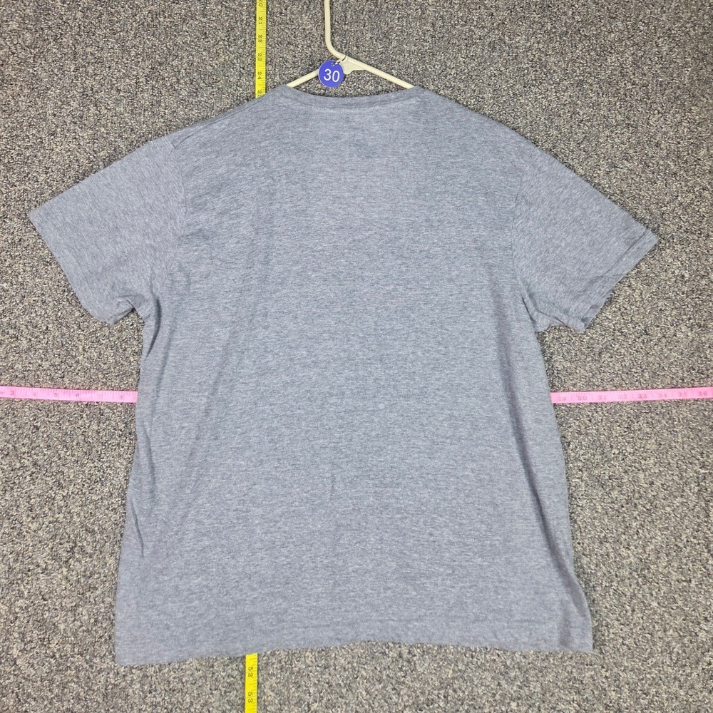 Quiksilver T-Shirt Women Large Gray Short Sleeve Heathered Logo Tee